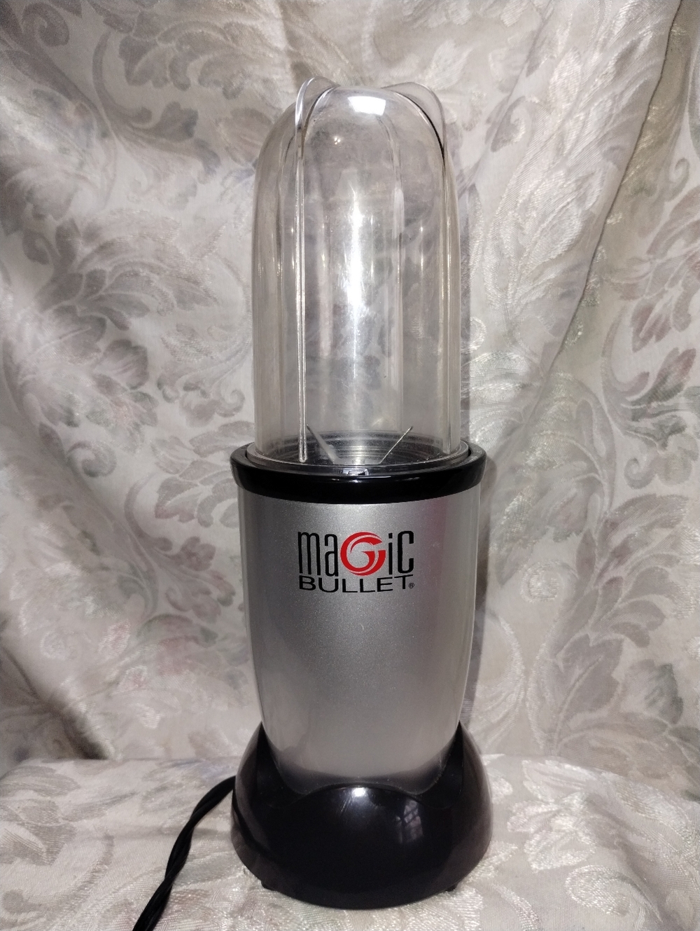 Silver Personal Blender - Compact Mixer with Clear Cup